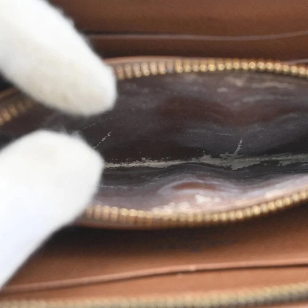 LOUIS VUITTON LV Logo 2 Set Zipper Wallet Monogram Damier Leather Brown 64KC511 - Picture 3 of 13